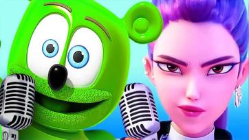 Gummy Bear Dance Party Song with Pop Star Girl - Kids Singing and Dancing Fun